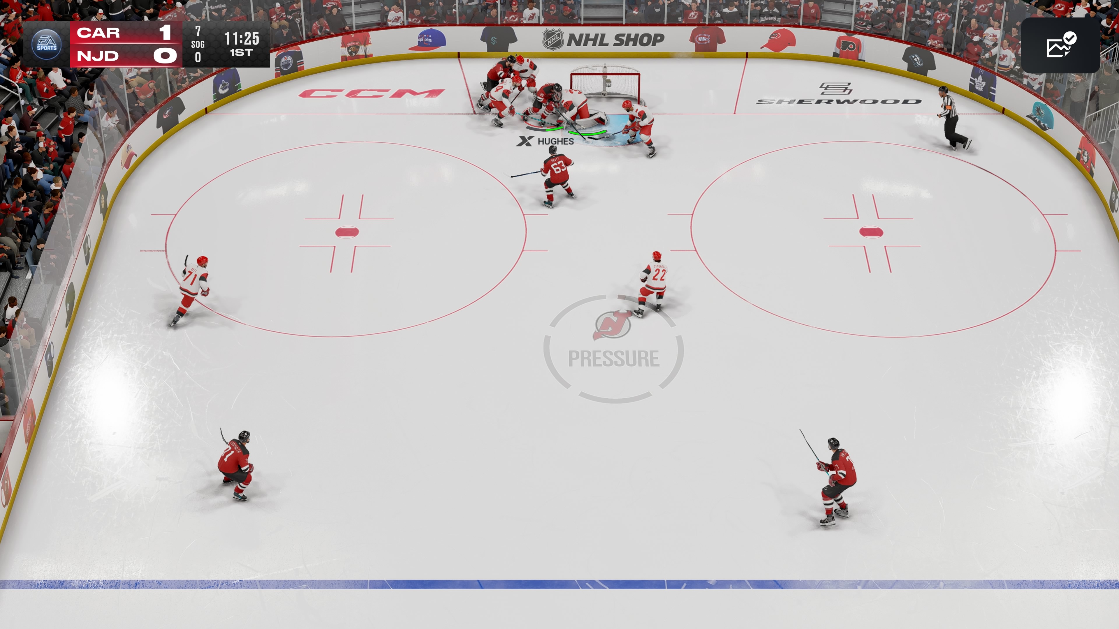 NHL 27 Devils Hurricanes Gameplay