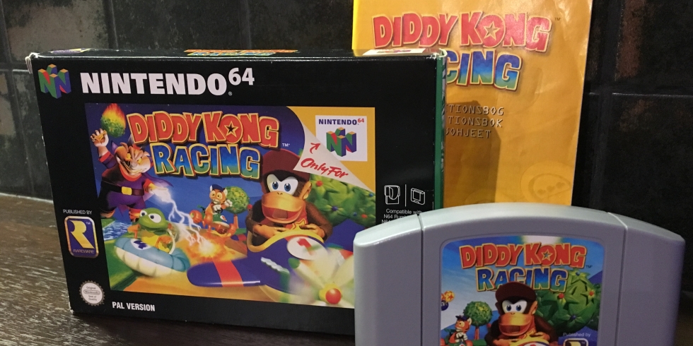 Diddy Kong Racing kotelo ja kasetti ja ohjeet