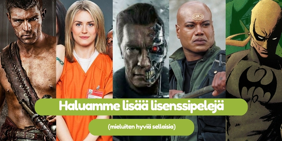 Haluamme lisää lisenssipelejä