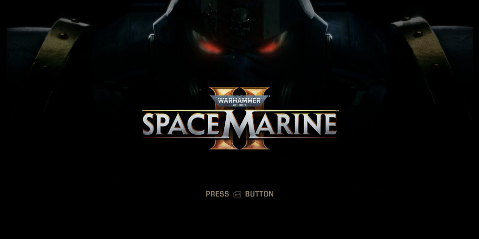 Space Marine II title screen