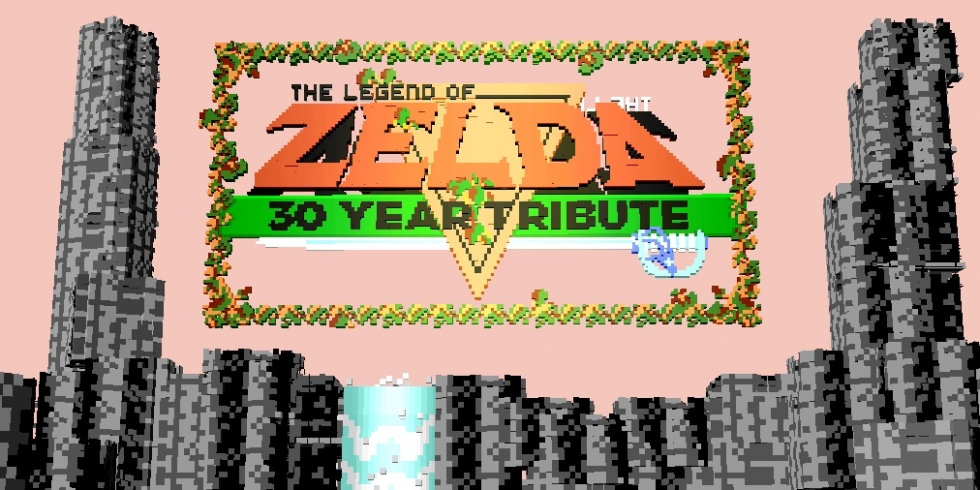 The Legend of Zelda vokselisivusto huom ei pelin oikea logo