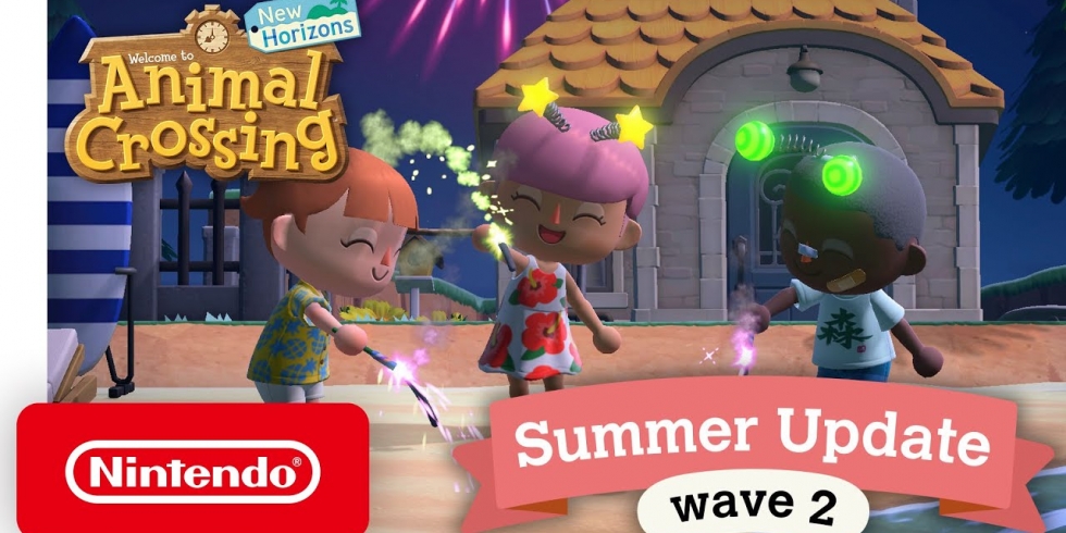 Animal Crossing: New Horizons kesäpäivitys 2 ilotulitteet