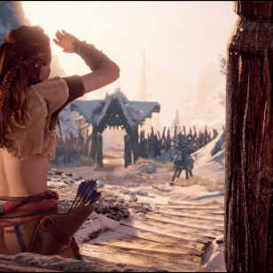 Horizon Zero Dawn Aloy ja vähempi vaatetus