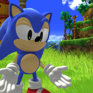 SONIC X SHADOW GENERATIONS_Retro-Sonic tuumailee