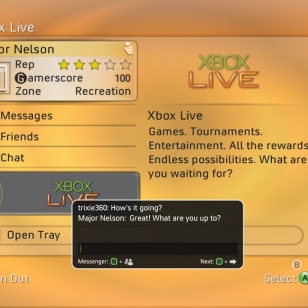 Xbox 360 ottaa yhteyden Messengeriin