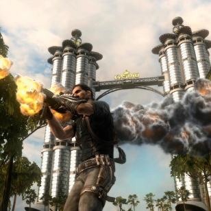 Kuvia Just Cause 2:n avoimesta maailmasta