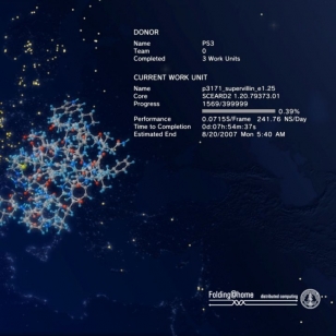 Folding@home-projektissa jo miljoona PS3-käyttäjää