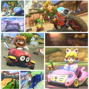 Mario Kart 8 kaahaa F-Zeron, Zeldan ja muiden pelien maisemiin