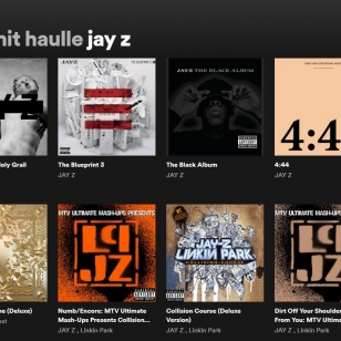 Jay Z albumit Spotify